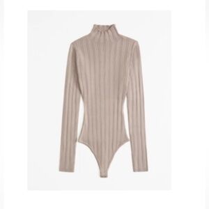 Abercrombie & Fitch Turtleneck Sweater Ribbed Bodysuit
